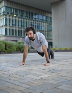 calisthenics, man doing pushups